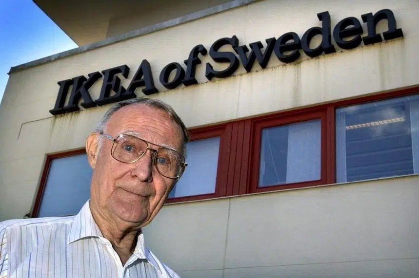 IKEA says founder Ingvar Kamprad has died at 91