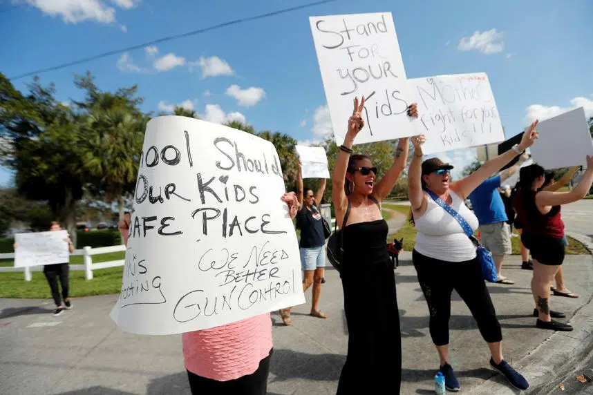 Survivors of deadly school shooting lash out at Trump