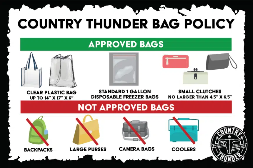 Country Thunder introduces new bag policy for 2018