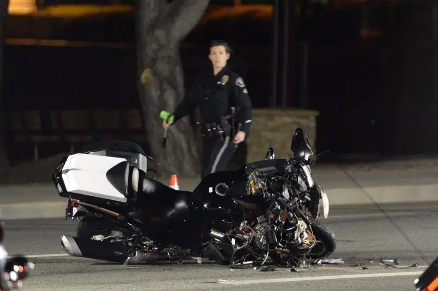 Police officer in Trudeau motorcade seriously injured in crash in California