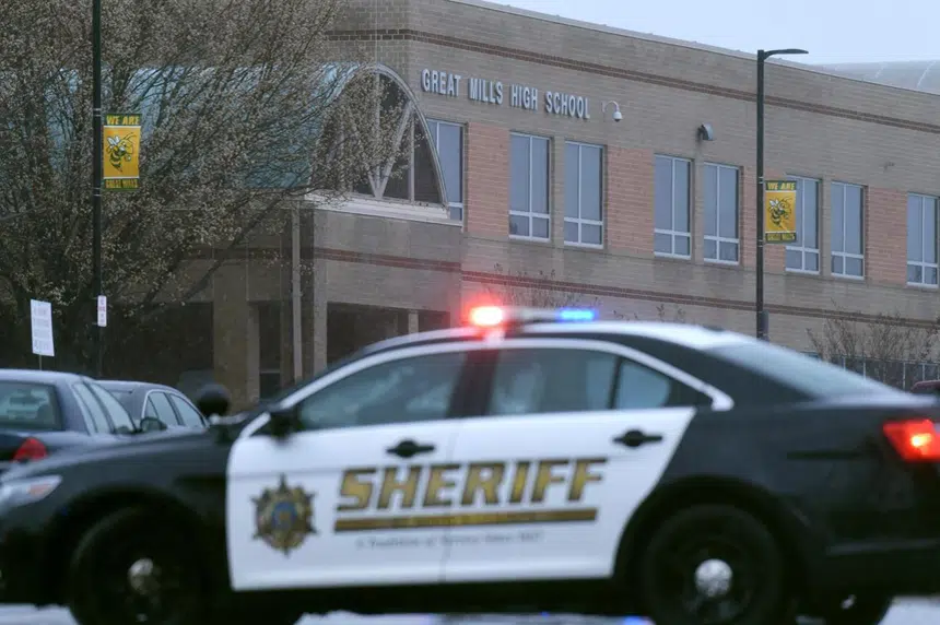 Sheriff official: 1 student dead, 2 wounded Maryland high school