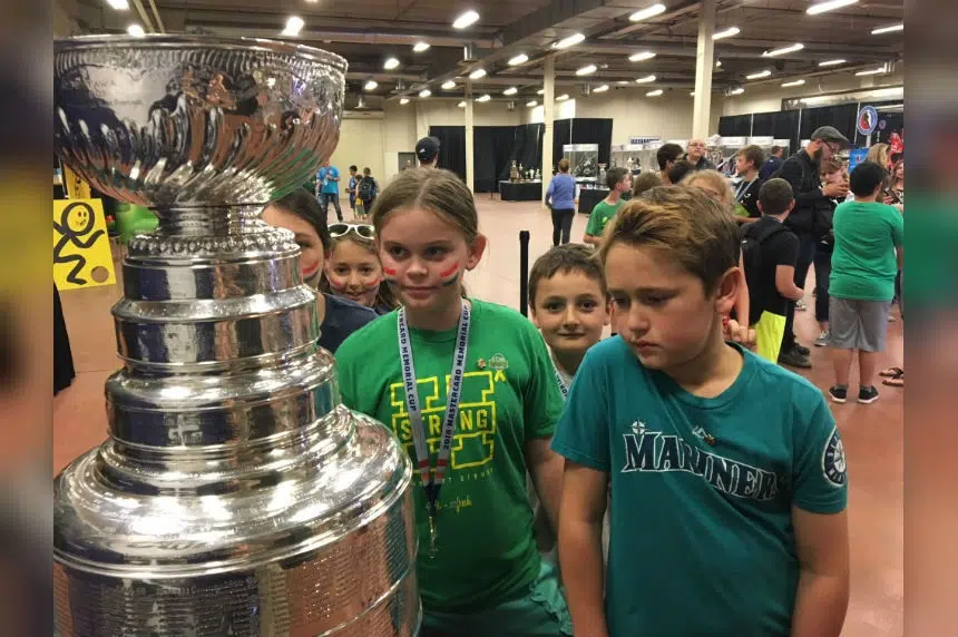 Regina kids visit Stanley Cup at Memorial Cup fan fest