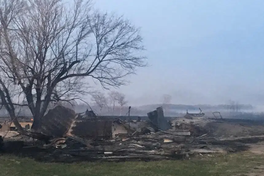 Grass fire destroys homes on Standing Buffalo First Nation