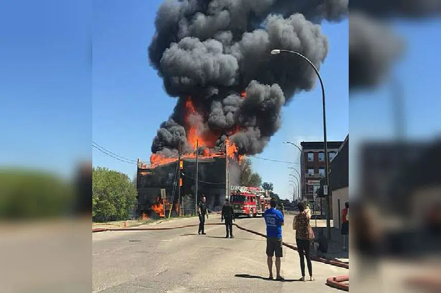 Major fire in downtown Brandon destroys Christie's Building