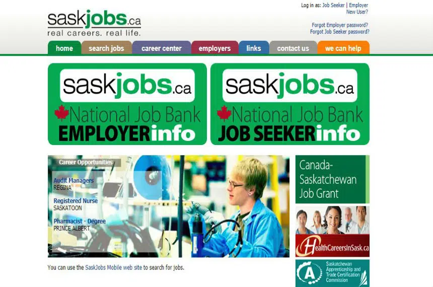 Saskjobs website back online temporarily after complaints