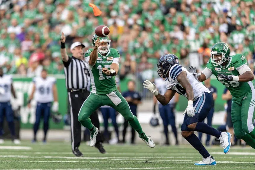 Roughriders offence is going long with Collaros' return