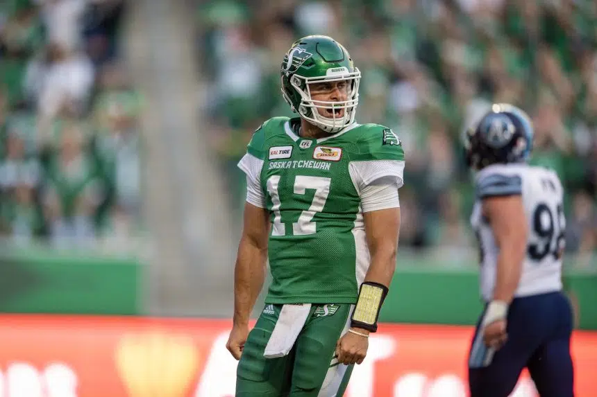 Riders offence benefiting from Collaros' leadership