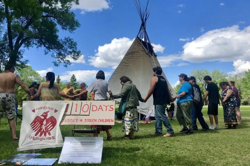 'Here to stay:' Camp remains in front of Sask. Legislature