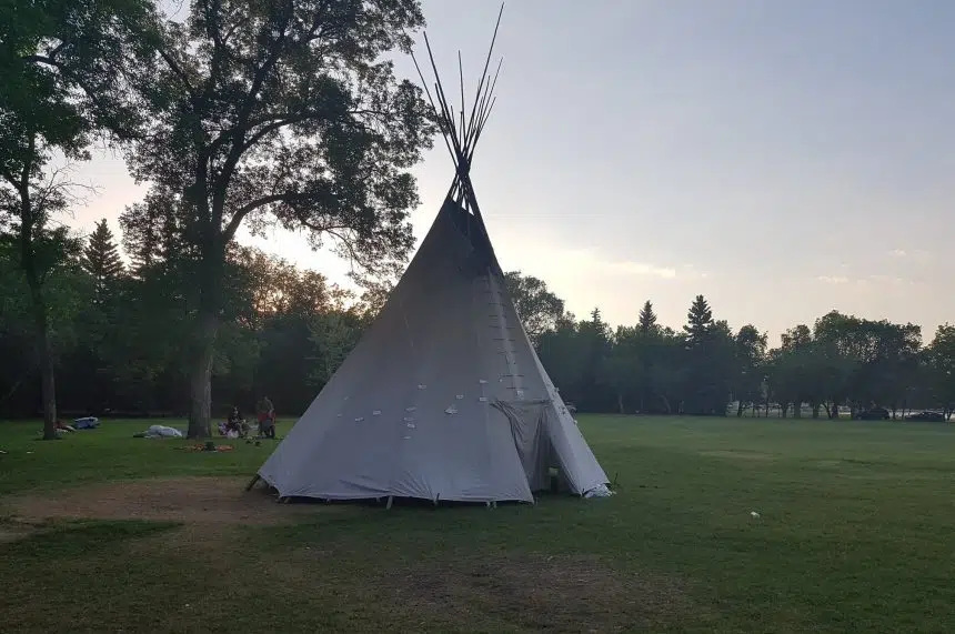 'The teepee needs to stay:' Camp returns to Wascana Park