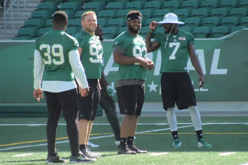 Brooks fitting in just fine on Riders defensive line