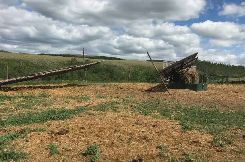'Chaos:' Tornado hits farm in southwest Sask.