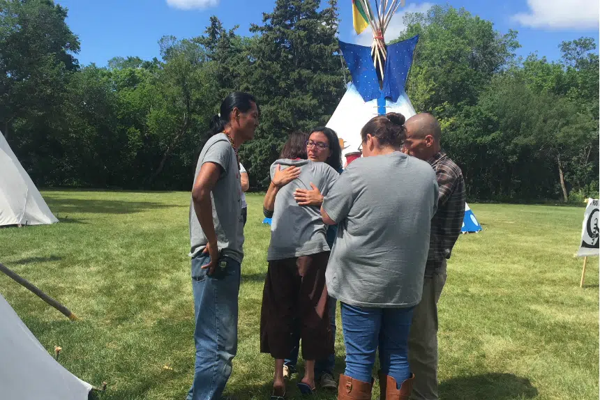 Protest camp remains after Sask. government meeting