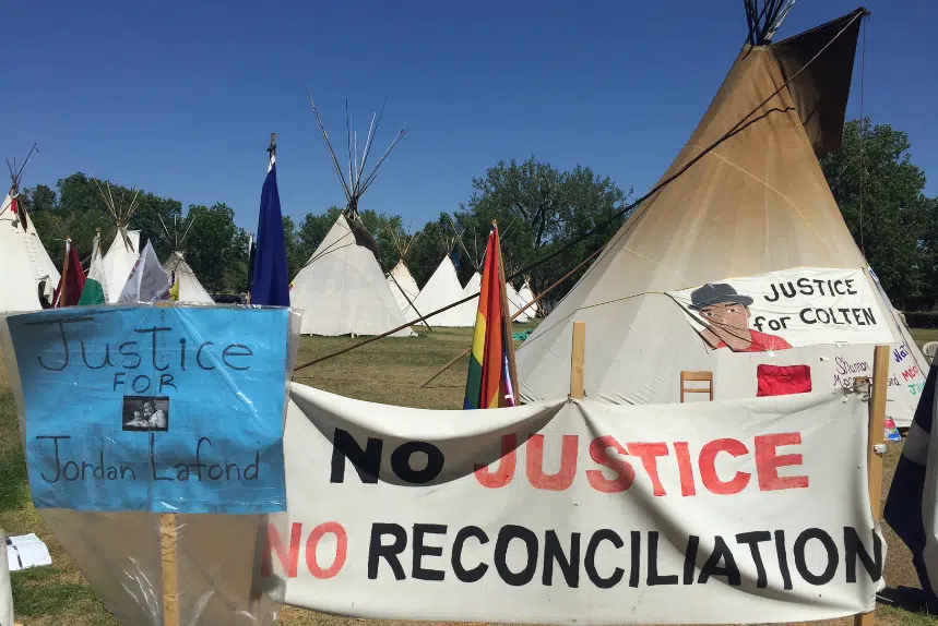 Protest camp and provincial government face off in court