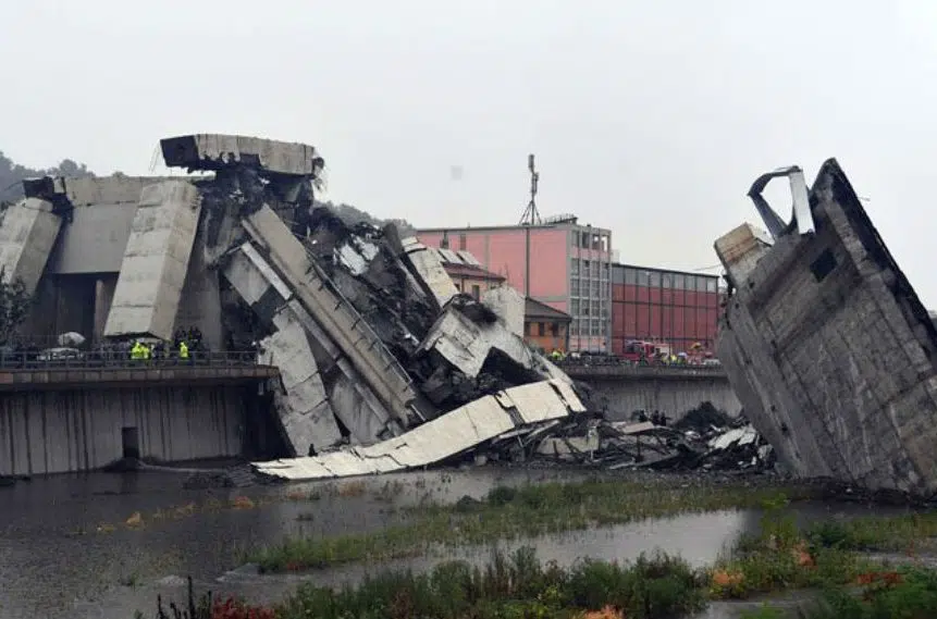 PHOTOS: Deadly bridge collapse in Genoa Italy