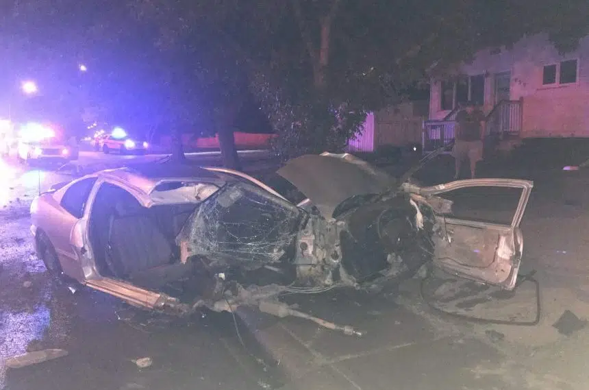 Five injured, teen charged after car hits tree