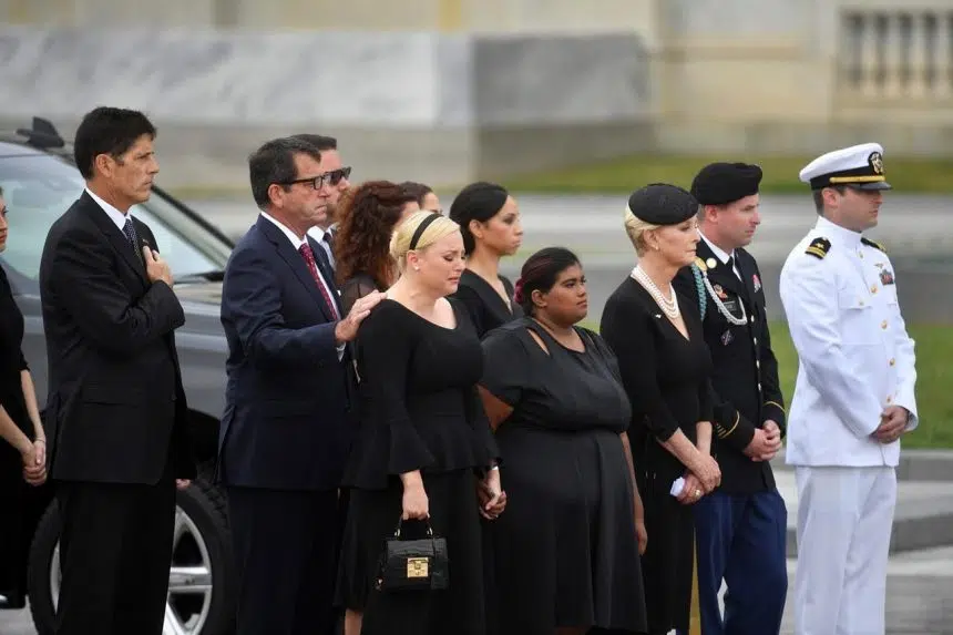 McCain ends 81-year journey with burial at Naval Academy