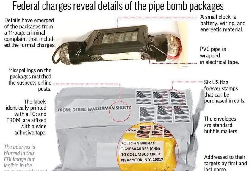 Pipe bomb suspect was spinning records as FBI closed in