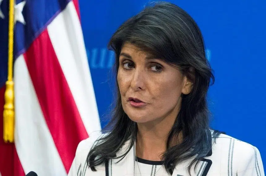 Trump says UN ambassador Haley to leave at end of year