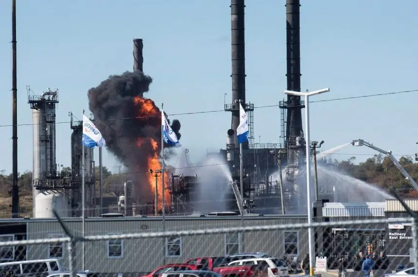 Fire, smoke fill Saint John sky after oil refinery blast: ‘My whole house shook’