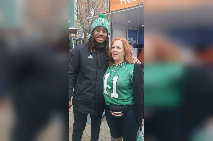 Rider fan attending 10th straight Grey Cup