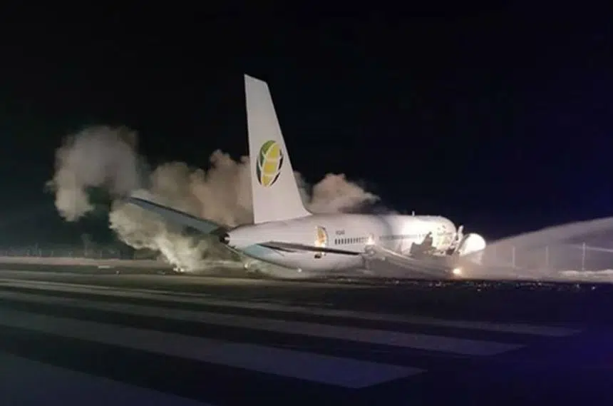 Airliner carrying Canadians from Guyana crash lands after technical problem
