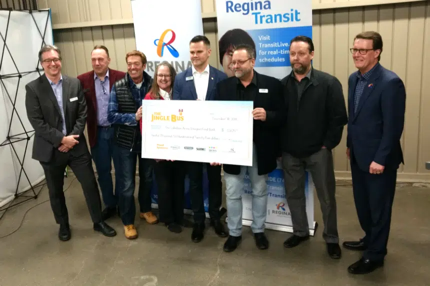 Regina Transit's Jingle Bus raises $12K for two charities
