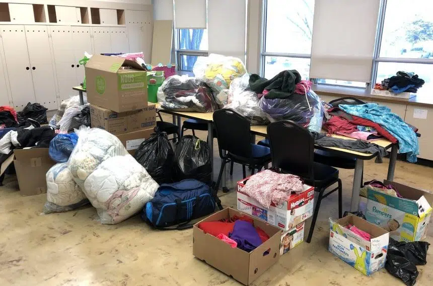 School overwhelmed by donations for family that lost home 