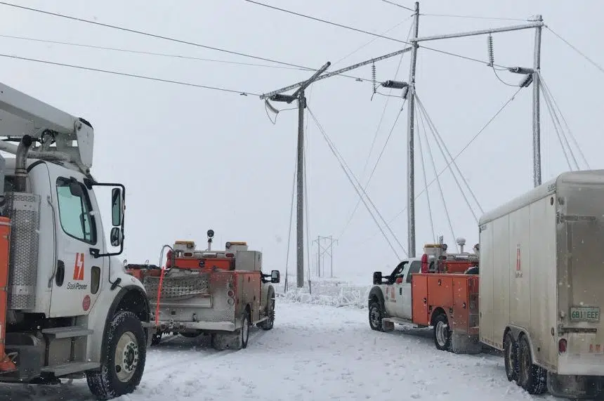 SaskPower crews still working on permanent fixes to lines