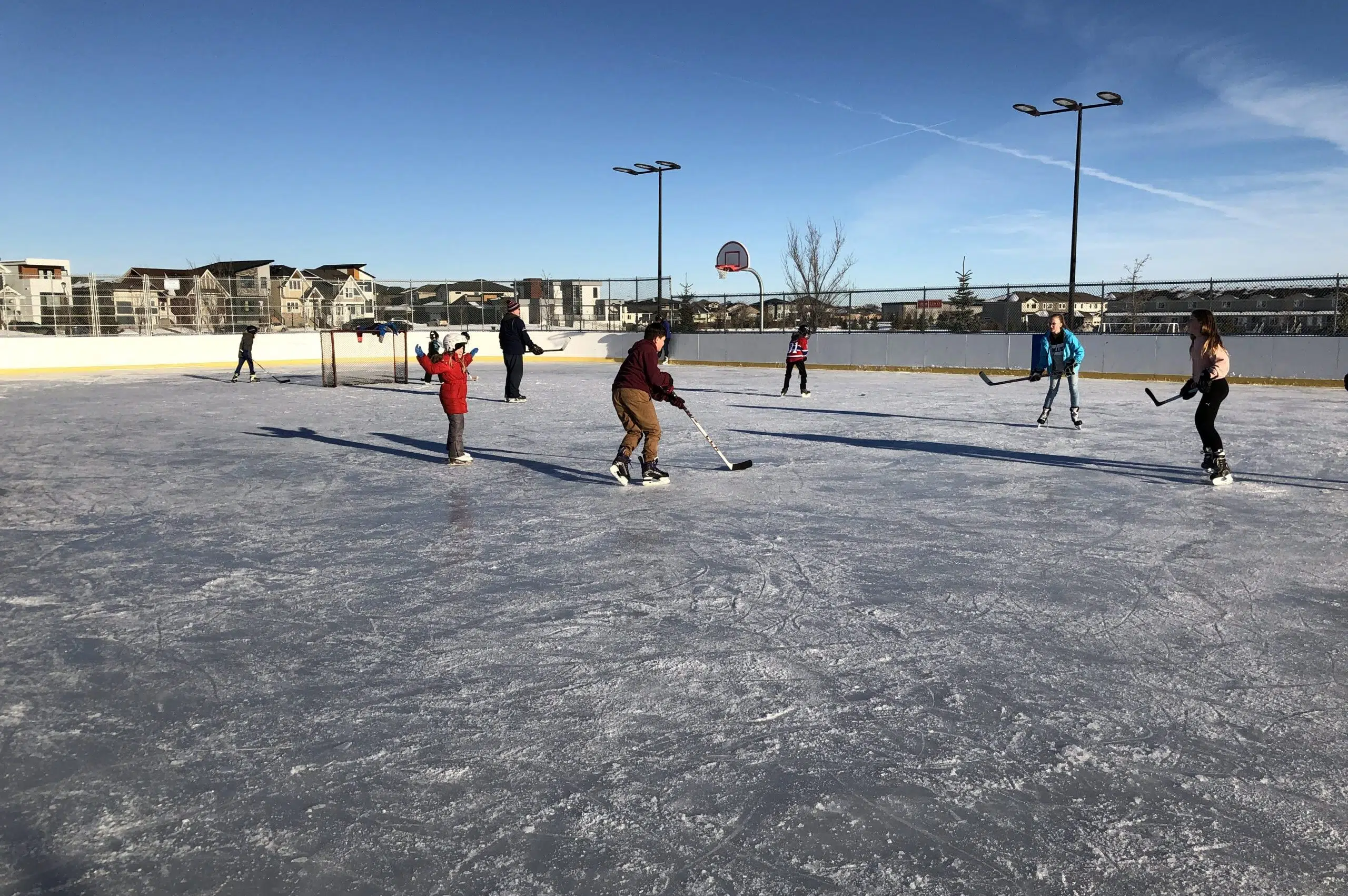 'Summer with snow': outdoor rinks popular under the warm sun