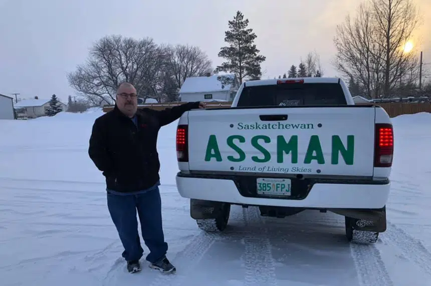 Man gets 'ASSMAN' decal after license plate rejected
