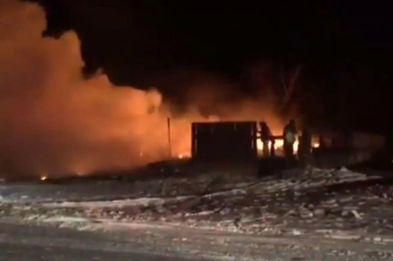 Pense firefighters respond to early morning Belle Plaine fire