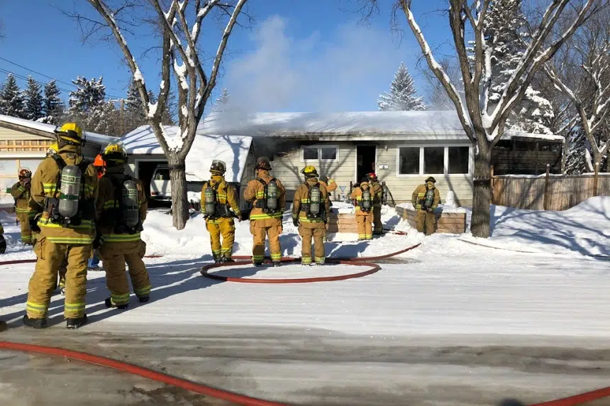 Regina family grateful no one was home when fire broke out