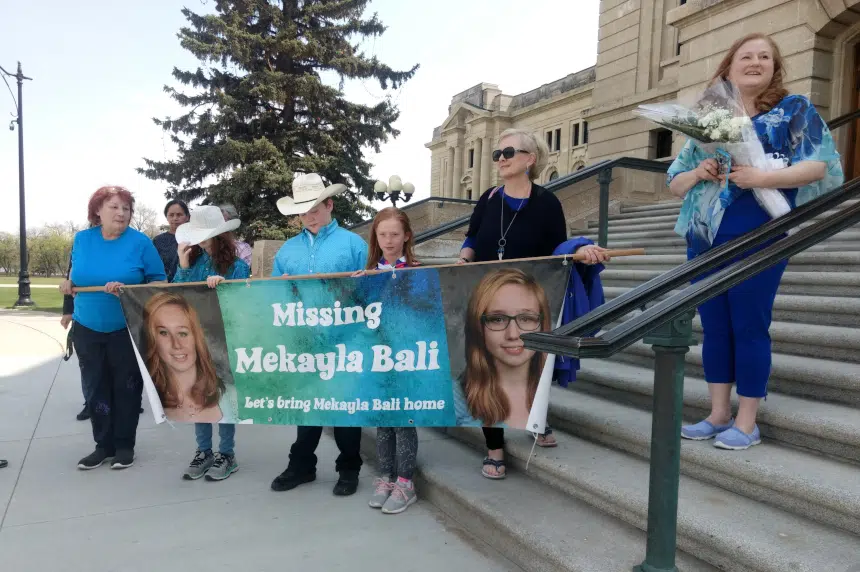 Mother of Mekayla Bali holds walk for missing kids in Regina