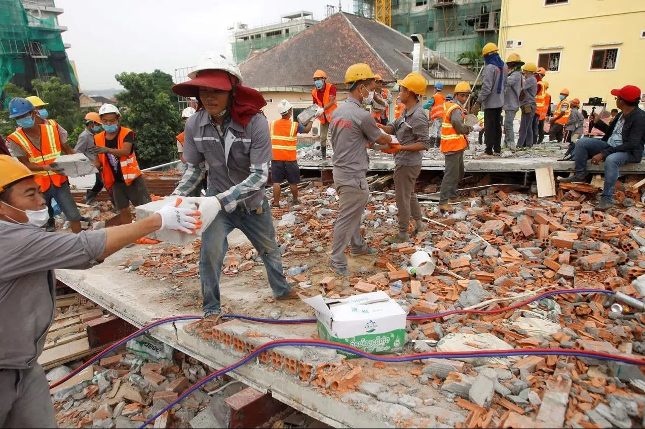 7 workers dead, 23 injured in Cambodia building collapse