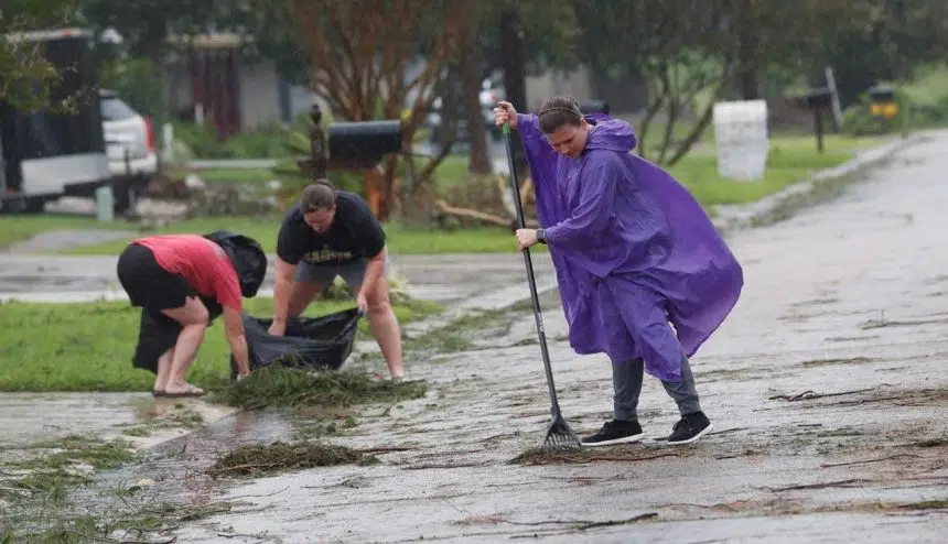 Barry’s flood threat lingers as storm slowly sweeps inland