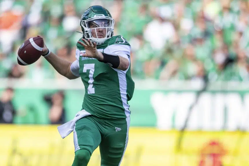 Quarterback stability helping Riders find success
