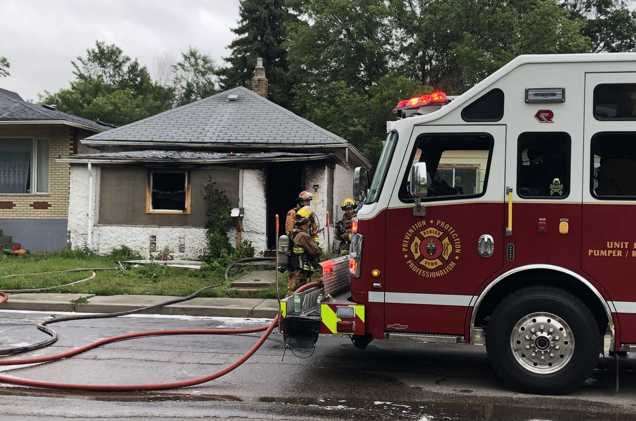 Firefighters investigating Athol Street fire
