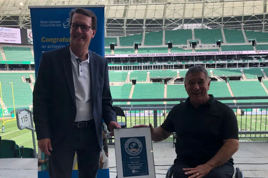 Mosaic Stadium 'Certified Gold' for accessibility prior to matchup with Ottawa