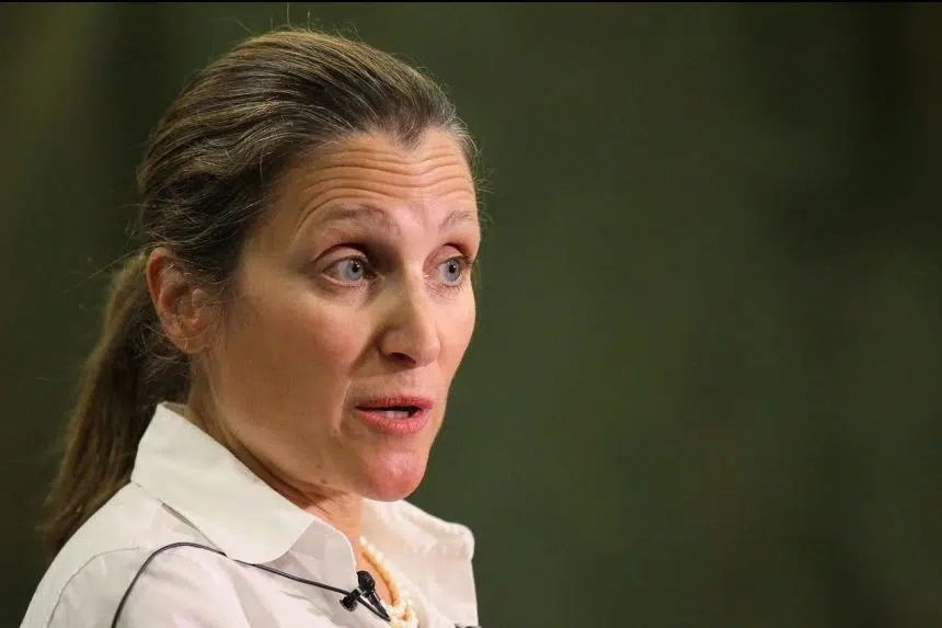 Freeland orders officials to revoke appointment of Syrian consul in Montreal