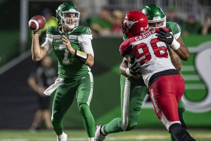 'This whole team has a chip on their shoulder': Riders look for home playoff win over Stamps in CFL West semifinal