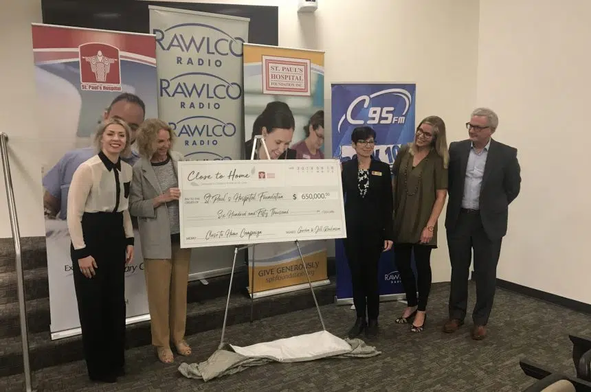 Rawlinsons donate $650K to Saskatoon end-of-life care hospice