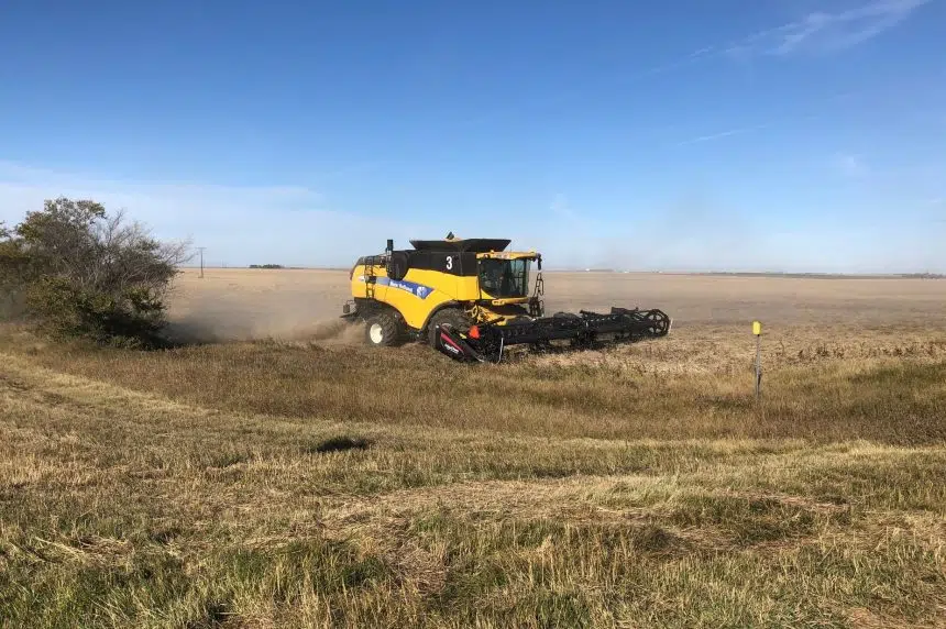 Harvest nearly 90 per cent complete in Saskatchewan