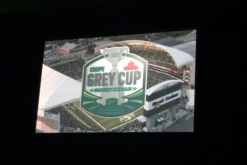 Roughriders release logos for 2020 Grey Cup in Regina