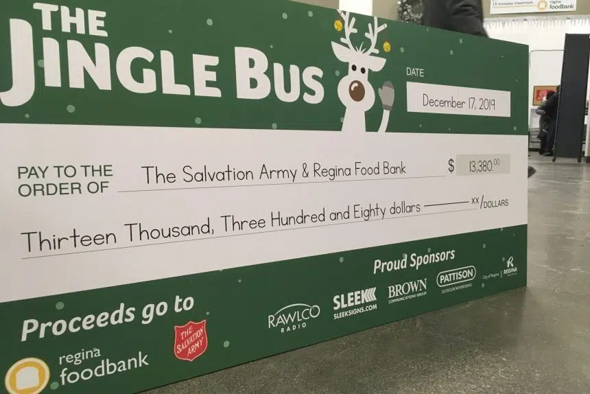 Jingle Bus program helps raise $13K for Christmas hampers