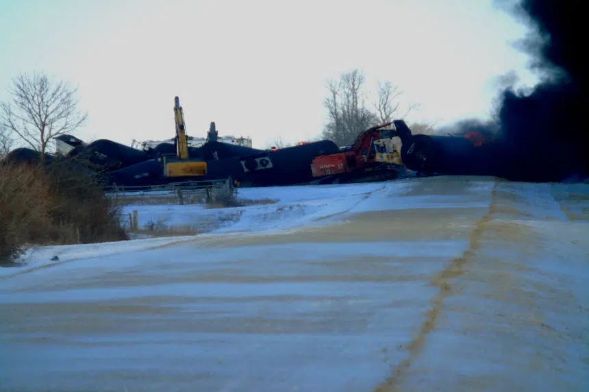 Last tanker cars to be removed from site of derailment in Saskatchewan