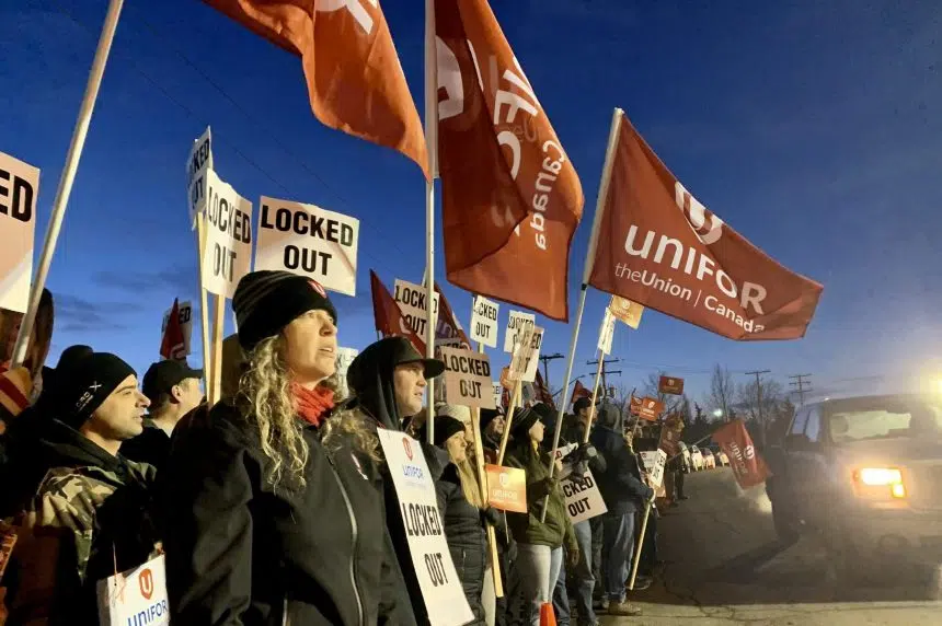 Employees begin picketing at Co-op Refinery Complex