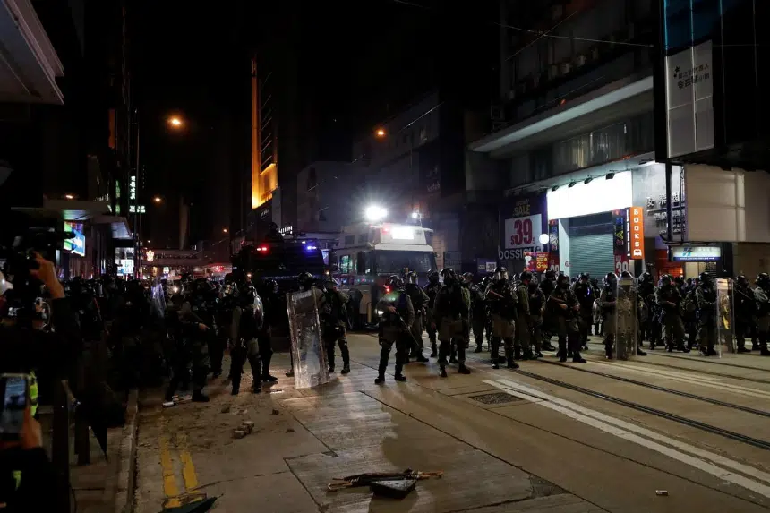 Police, protesters clash in New Year’s rally in Hong Kong