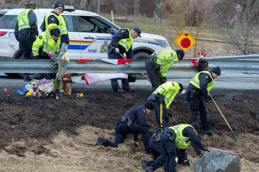 Nova Scotia RCMP officers shot at rural fire hall during search for killer