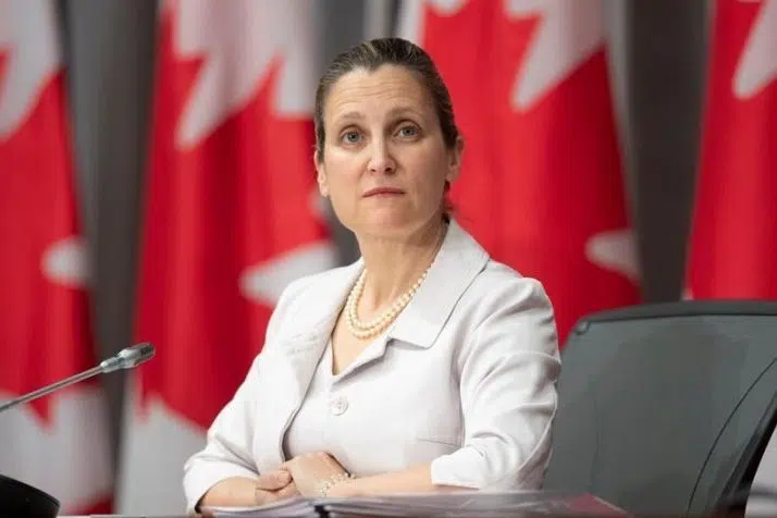 Freeland won’t say if U.S. wants border agreement extended beyond June 21
