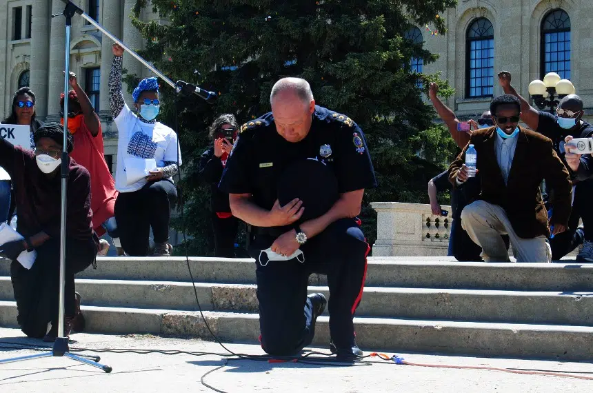 'Racism is very, very present:' Regina police chief attends Black Lives Matter